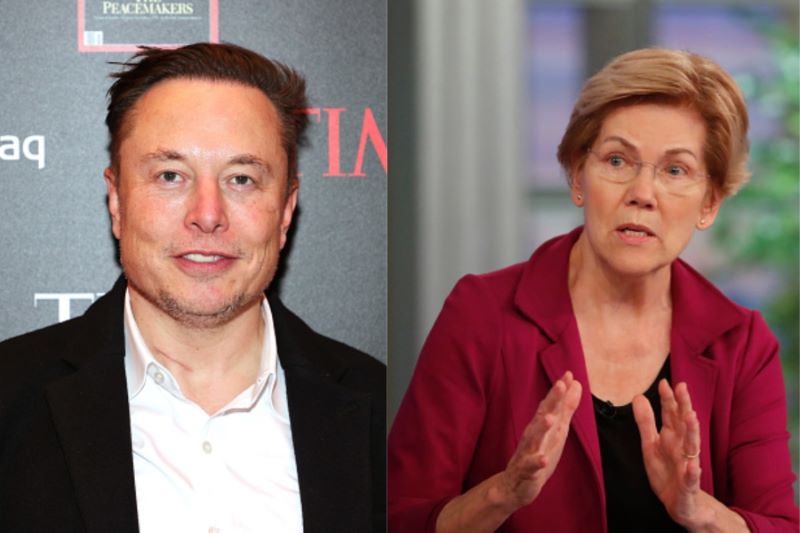 Elon Musk, Elizabeth Warren, Tesla